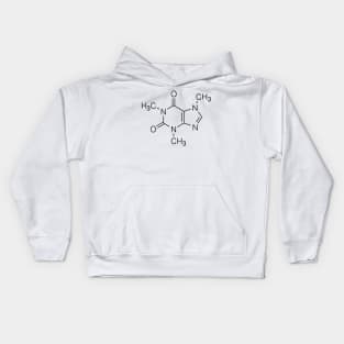 caffeine chemistry Kids Hoodie